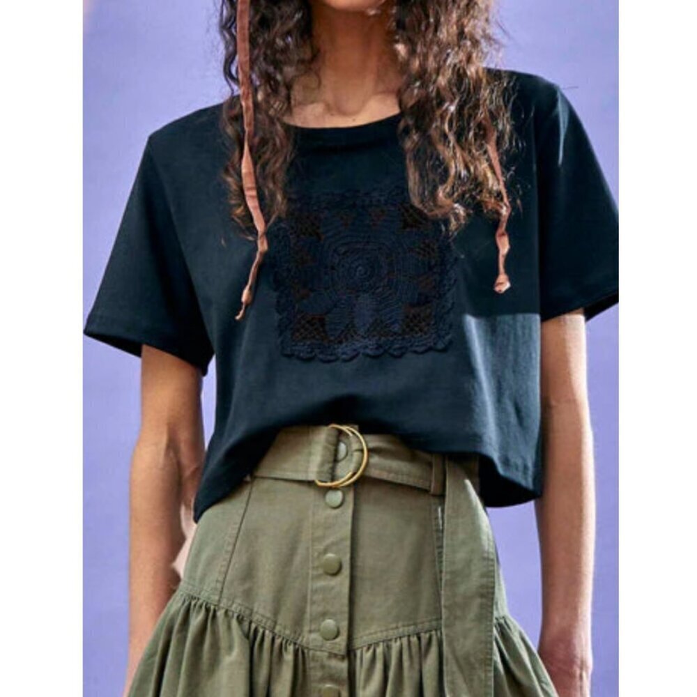 Hunter Bell Black Roberts T-shirt Black Top